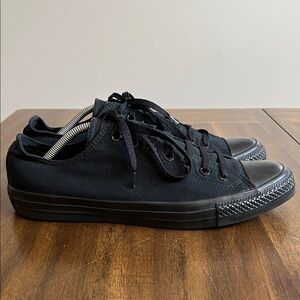 Converse All Star Chuck Taylor Triple Black Canvas Sneakers M5039 Mens Size 11.5